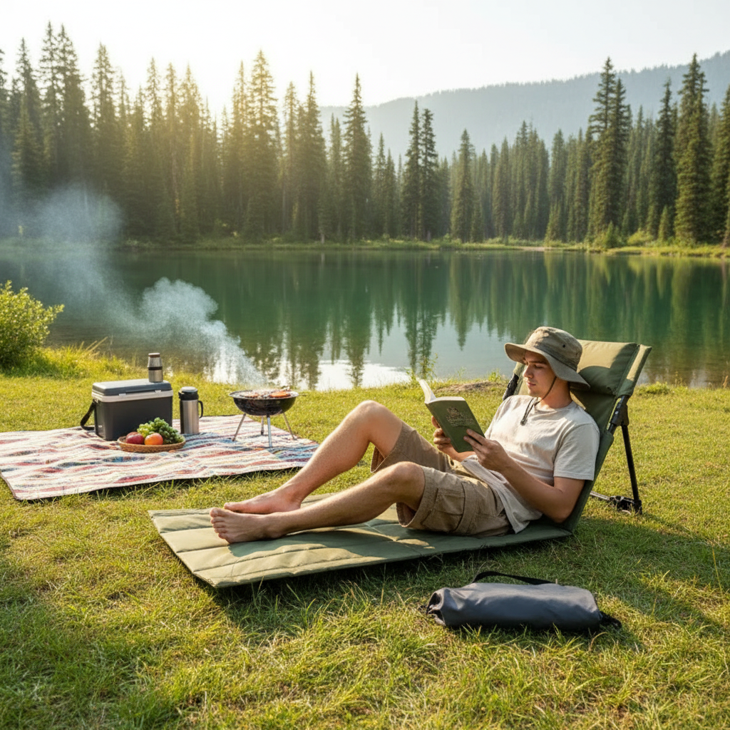 Chaise de Plage Pliante Portable